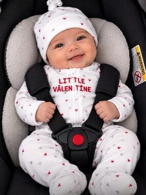 Carter's 2 Pc Little Valentine White & Red Baby Onesie Set - Brand: